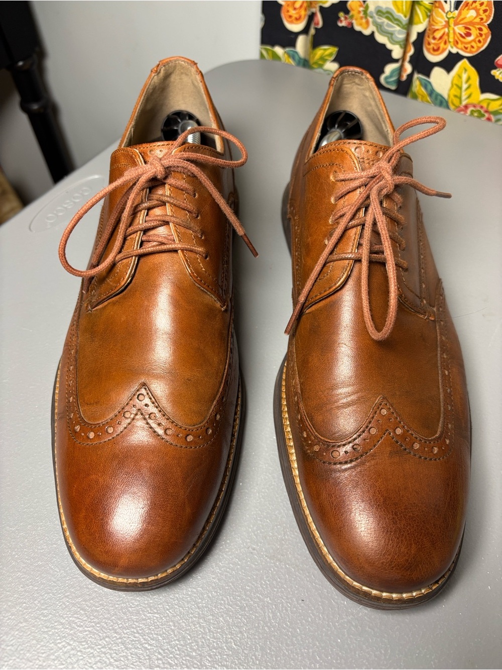 Men's ØriginalGrand Remastered Wingtip Oxfords Woodbury Java Brown 12 - Picture 2 of 7